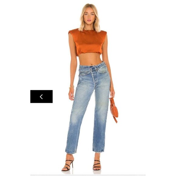 superdown Renee Crop Top Rust Orange - Picture 4 of 4
